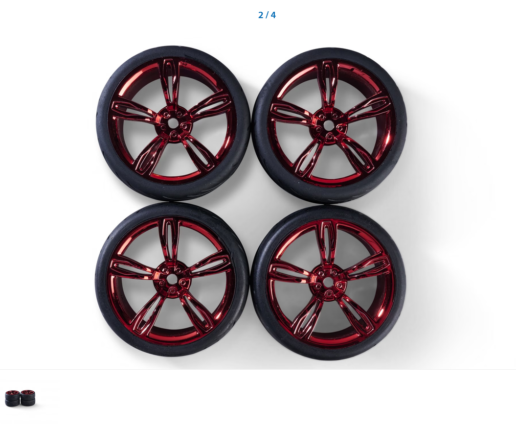 1:10 Räderset 10 Sp.Design (4) rot