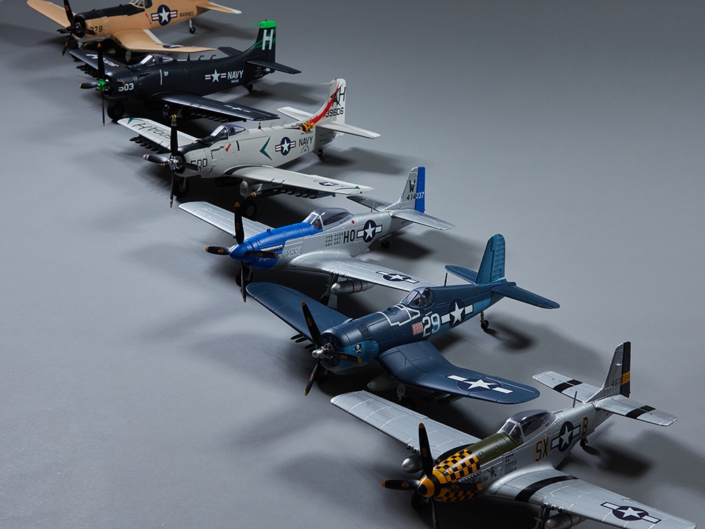 DERBEE P-51D Mustang Warbird PNP gelb - 75cm 