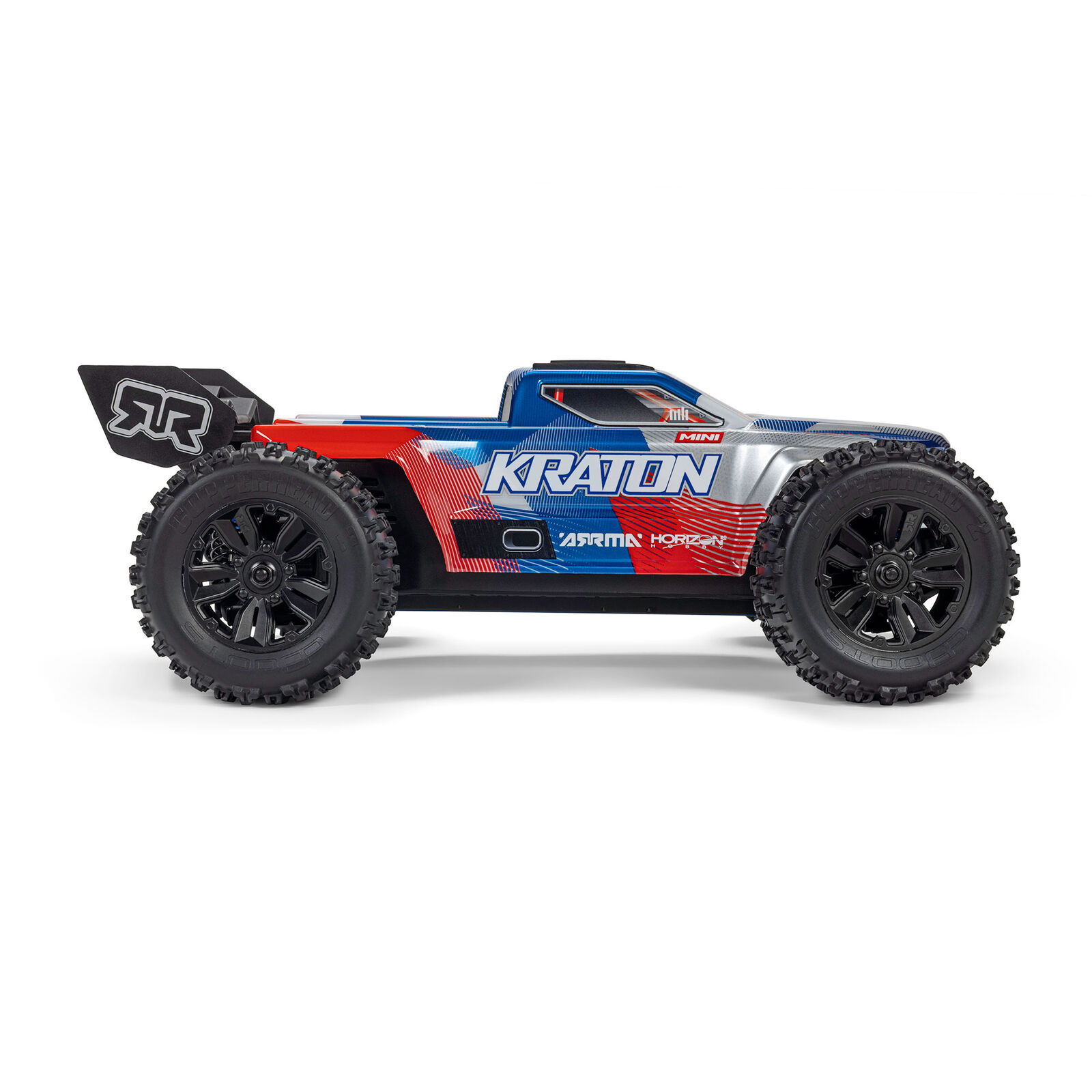 1/16 MINI KRATON 3S DSC 4X4 RTR Brushless Speed Truck (Inklusive Akku & Ladegerät), Rot/Blau