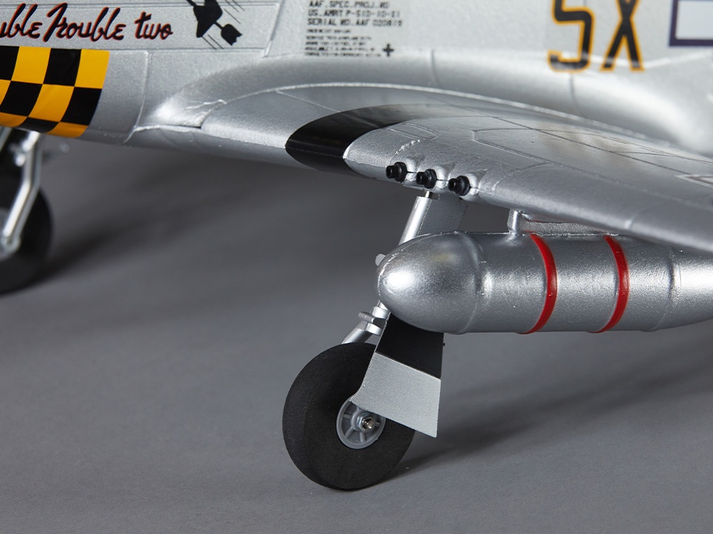 DERBEE P-51D Mustang Warbird PNP gelb - 75cm 