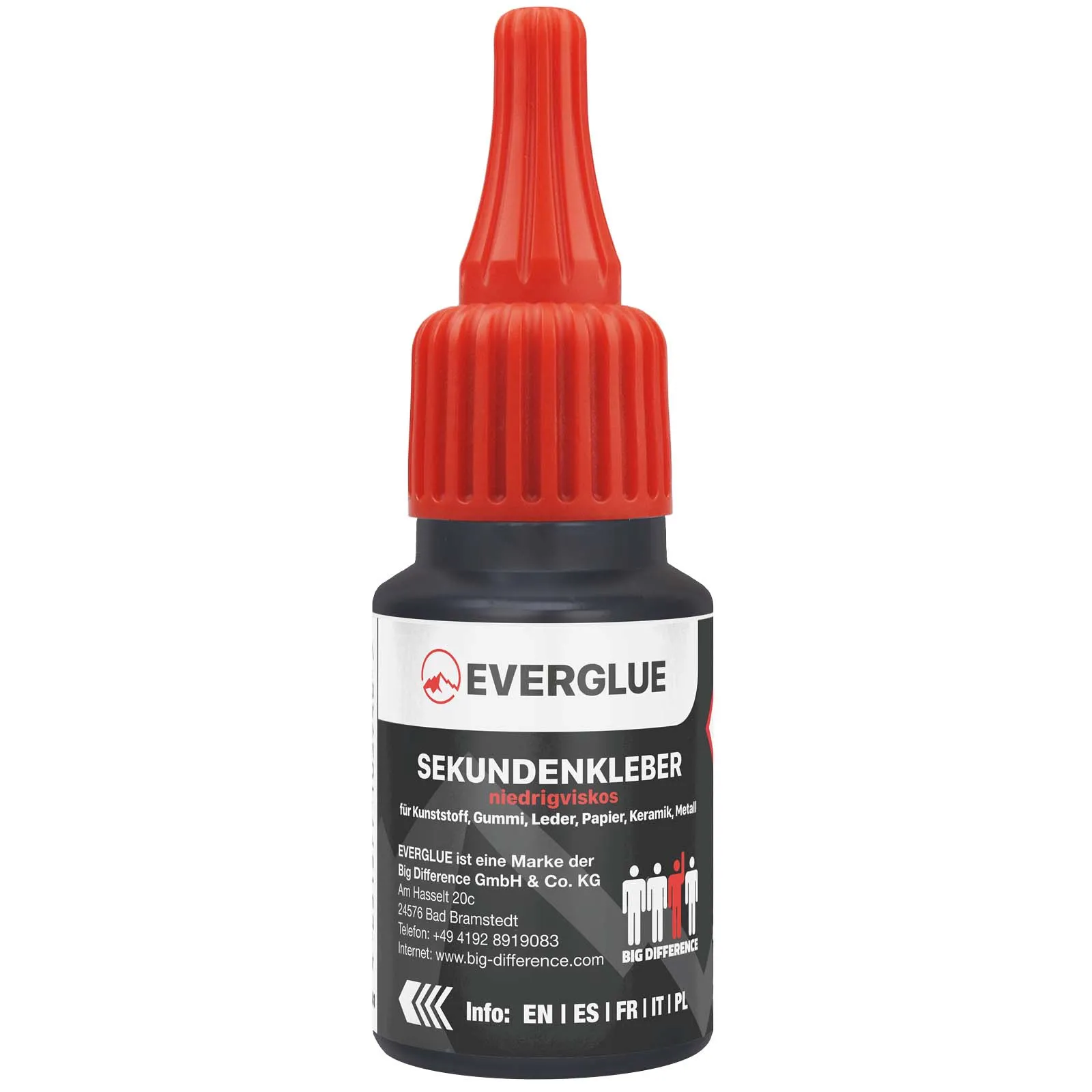 Everglue Sekundenkleber Cyanacrylat niedrigviskos 20g Dosierflasche (dünnflüssig)