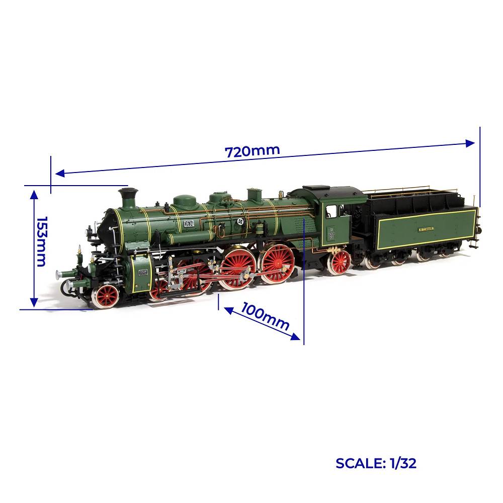 Bay. S 3/6 Lok mit Tender BR-18 Standmodellbausatz 1:32