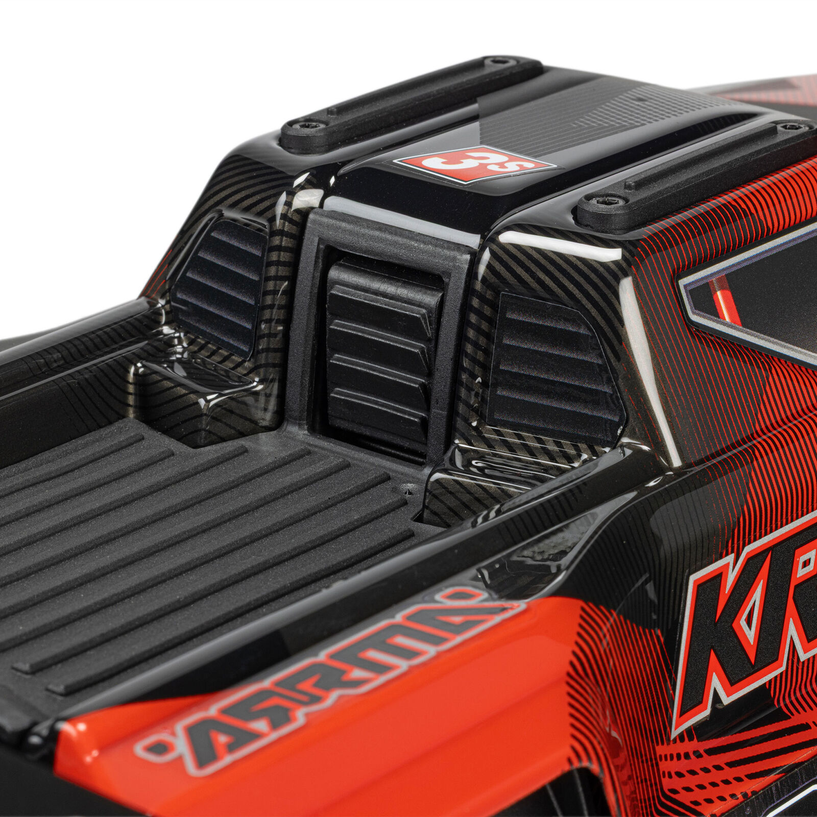 1/16 Mini KRATON 3S DSC 4X4 RTR Brushless Speed Truck, Schwarz/Rot