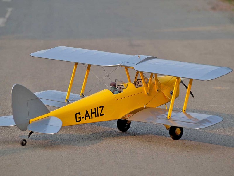 Tiger Moth DH.82 (gelb/silber) / 1400 mm