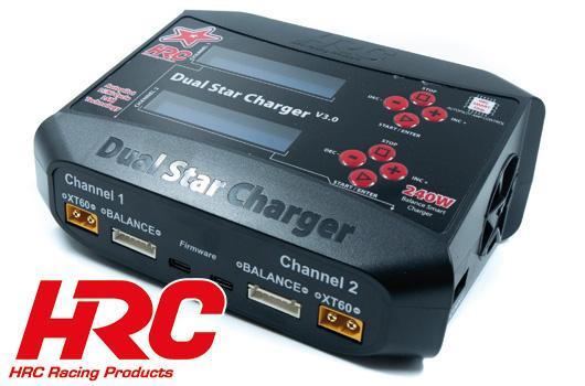 Ladegerät - 12/230V - HRC Dual-Star Charger V3 - 2x 120W - SMART LSM, Autopilot, Cycle