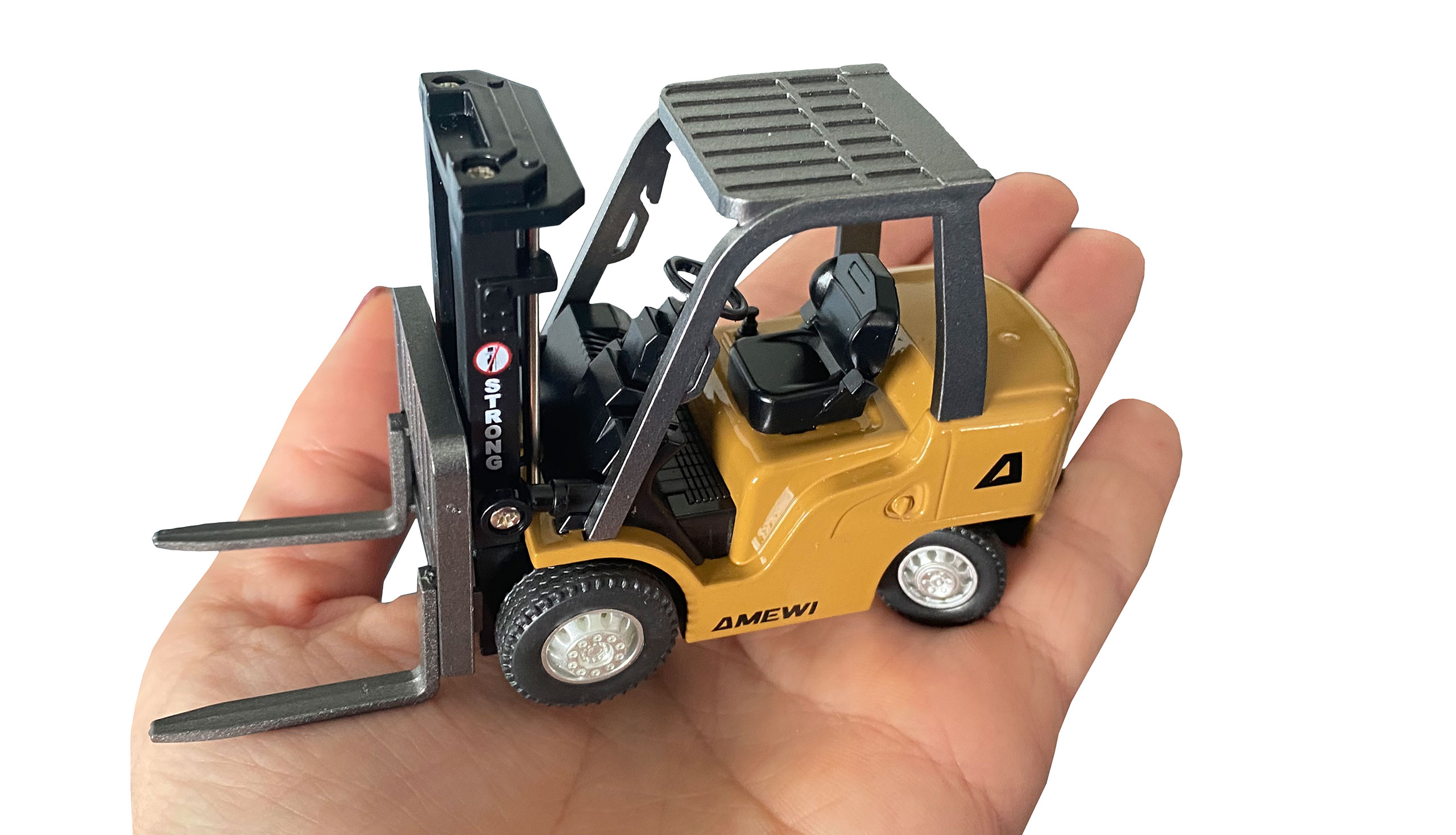 Mini-Gabelstapler aus Metall, mit Anhänger, proportional 8-Kanal 1:64 RTR 