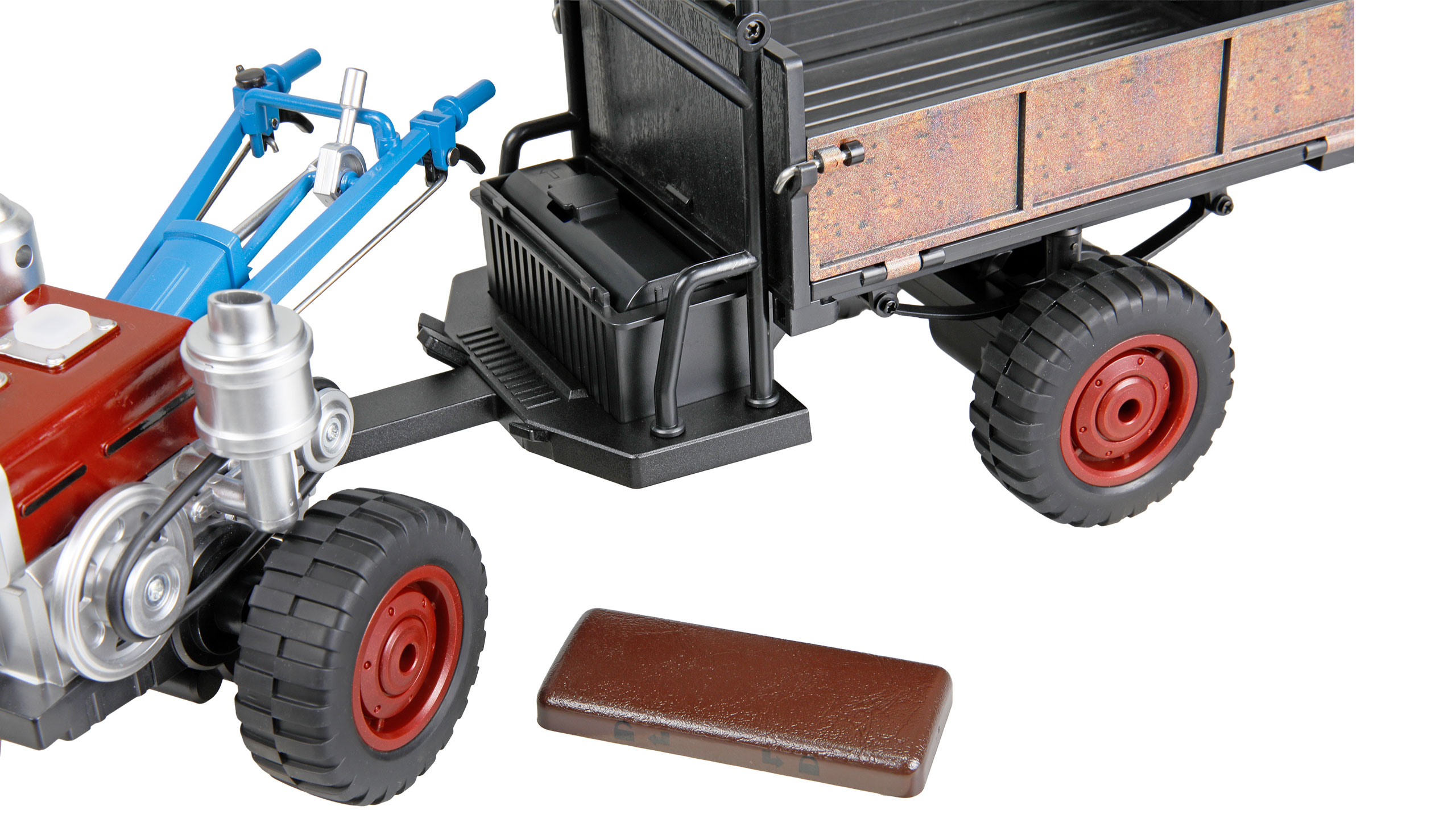 Retro-Traktor mit Rauch & Licht 4WD 1:12 RTR