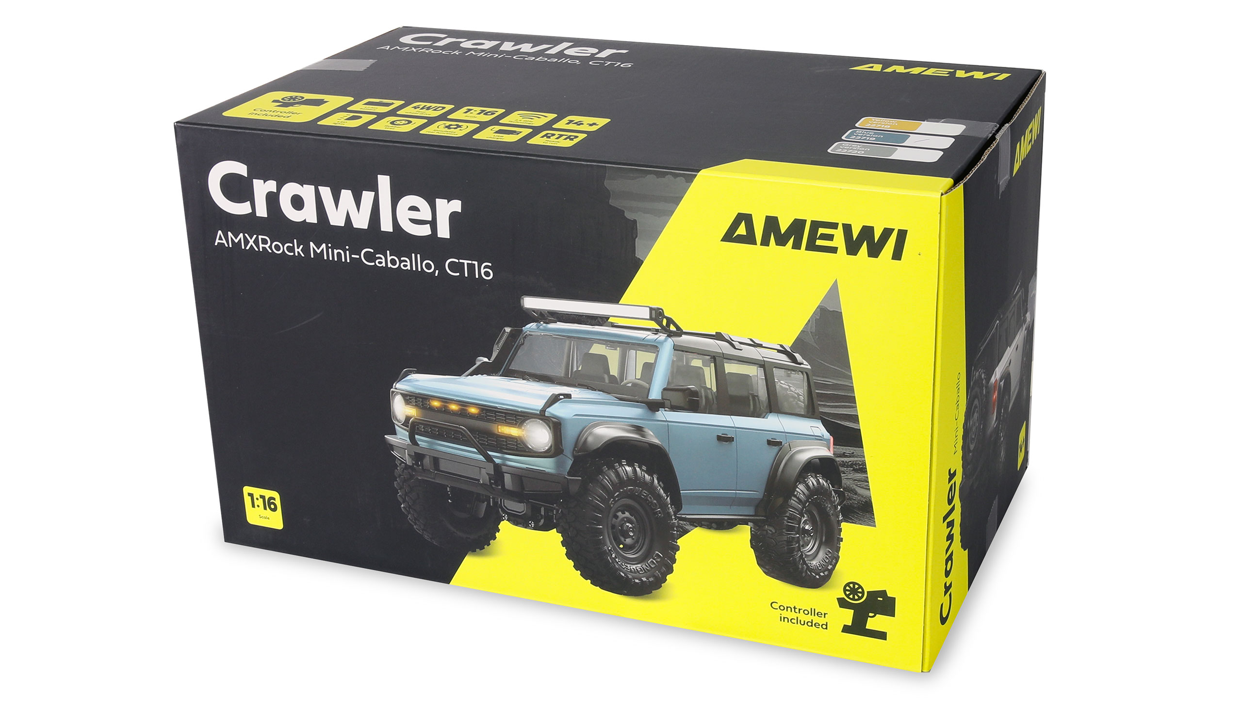 AMXRock Mini-Caballo Scale Crawler 4WD 1:16 RTR blau 