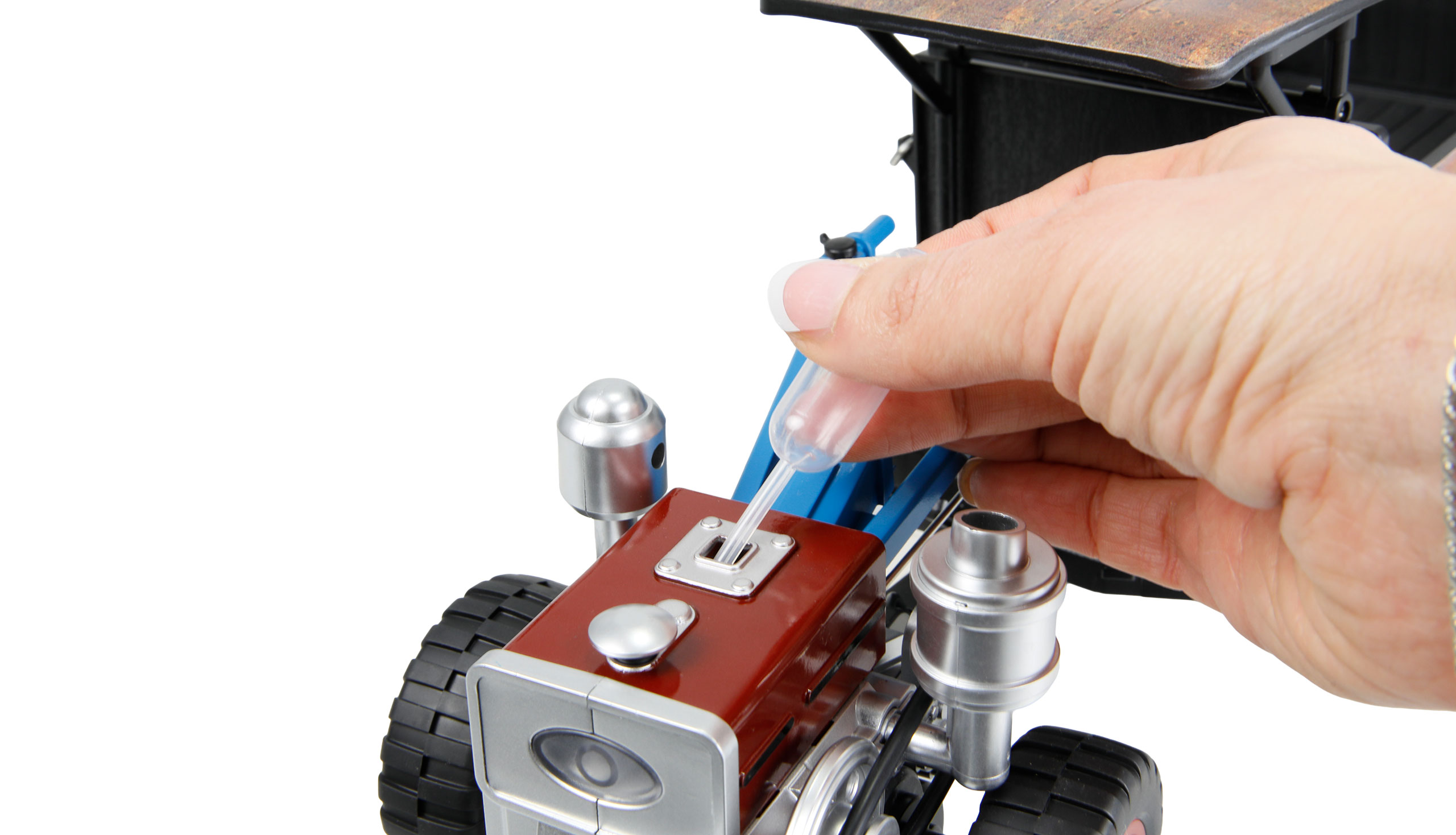 Retro-Traktor mit Rauch & Licht 4WD 1:12 RTR