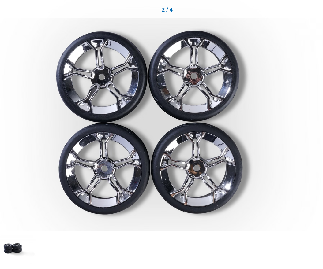 1:10 Räderset Y-Design4 (4) chrom