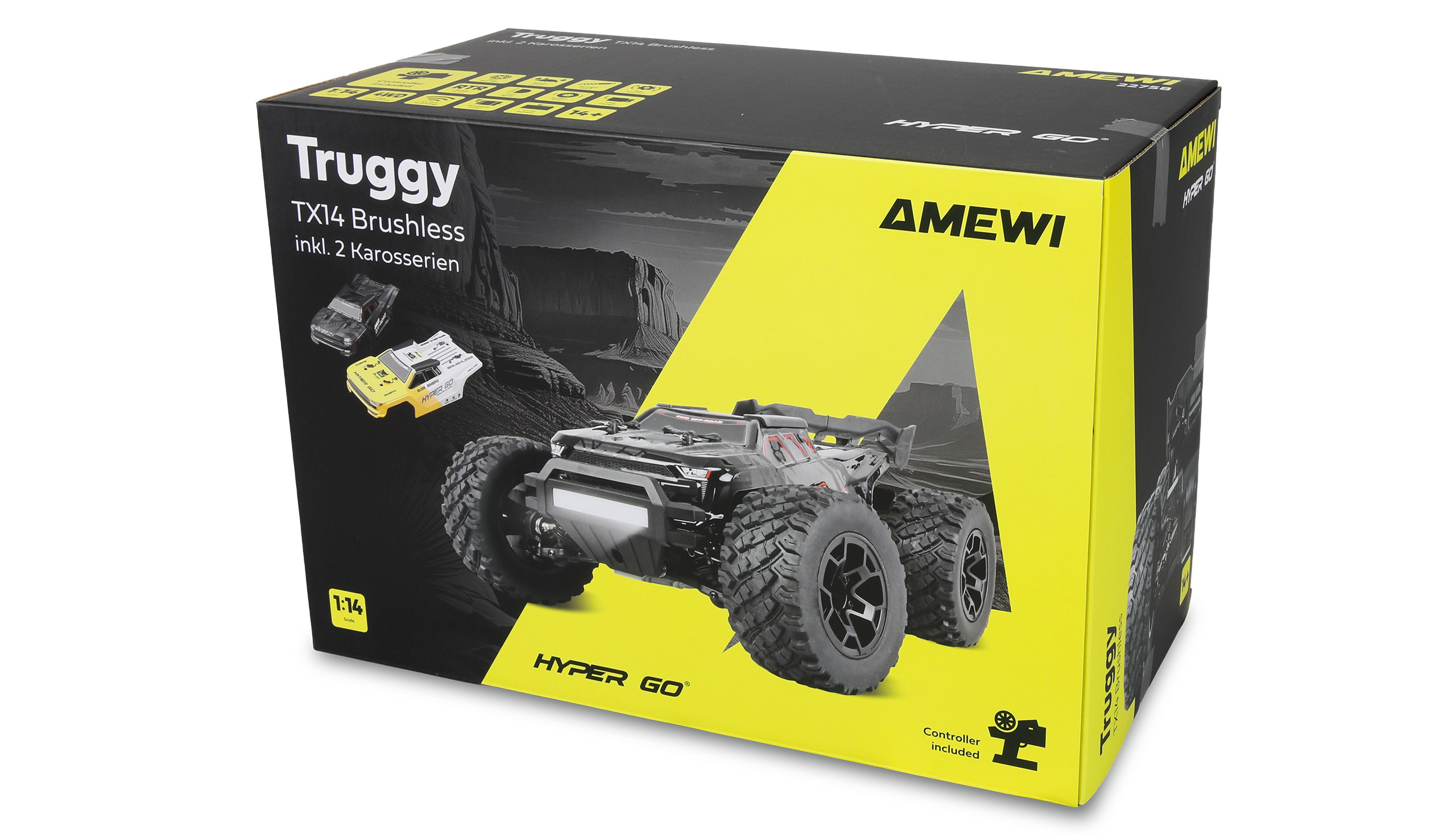 Hyper GO TX14 Truggy brushless 4WD 1:14 RTR
