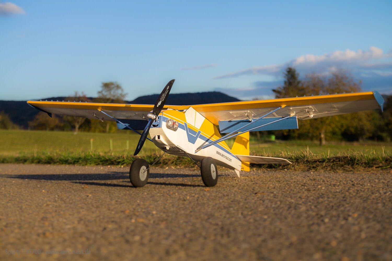 Sporty Querrudertrainer RC Modell Bausatz