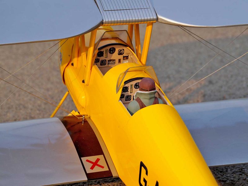 Tiger Moth DH.82 (gelb/silber) / 1400 mm