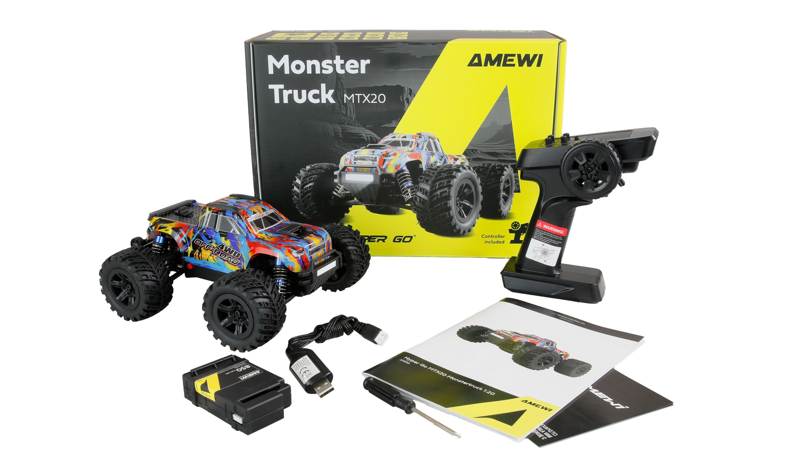 Hyper Go MTX20 Monstertruck brushless 1:20 RTR