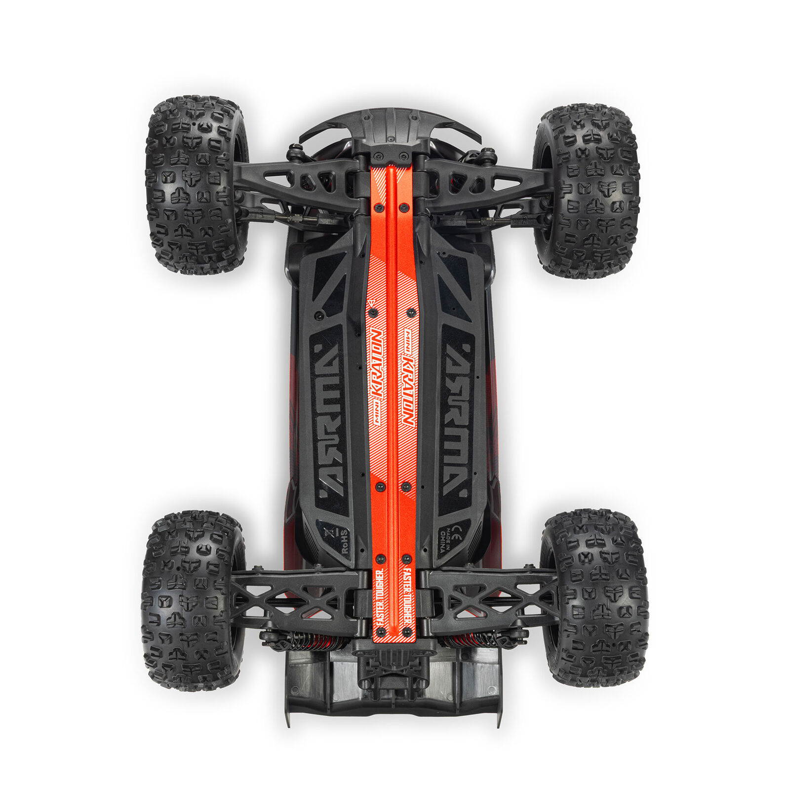1/16 Mini KRATON 3S DSC 4X4 RTR Brushless Speed Truck, Schwarz/Rot