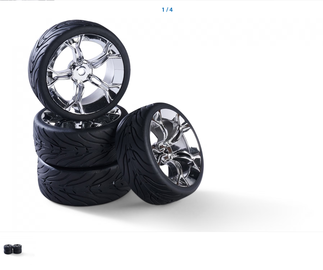 1:10 Räderset Y-Design4 (4) chrom