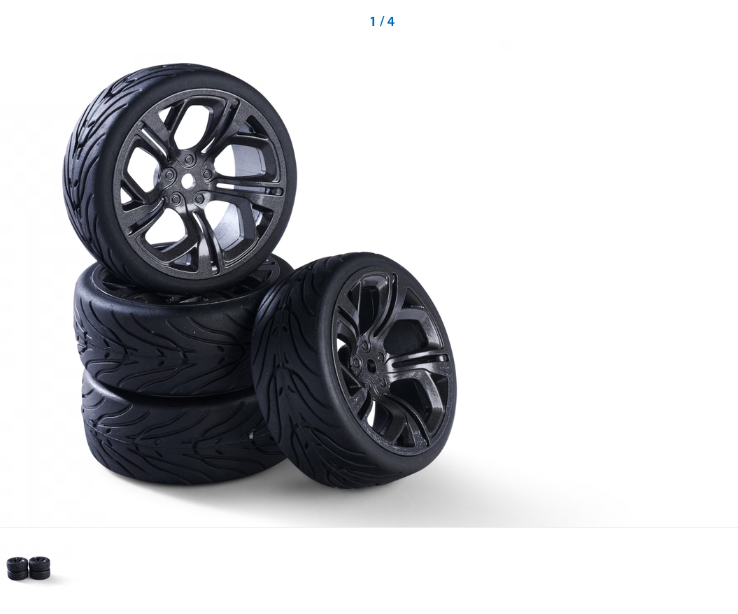 1:10 Räderset Y-Design5 (4) grau/schwarz