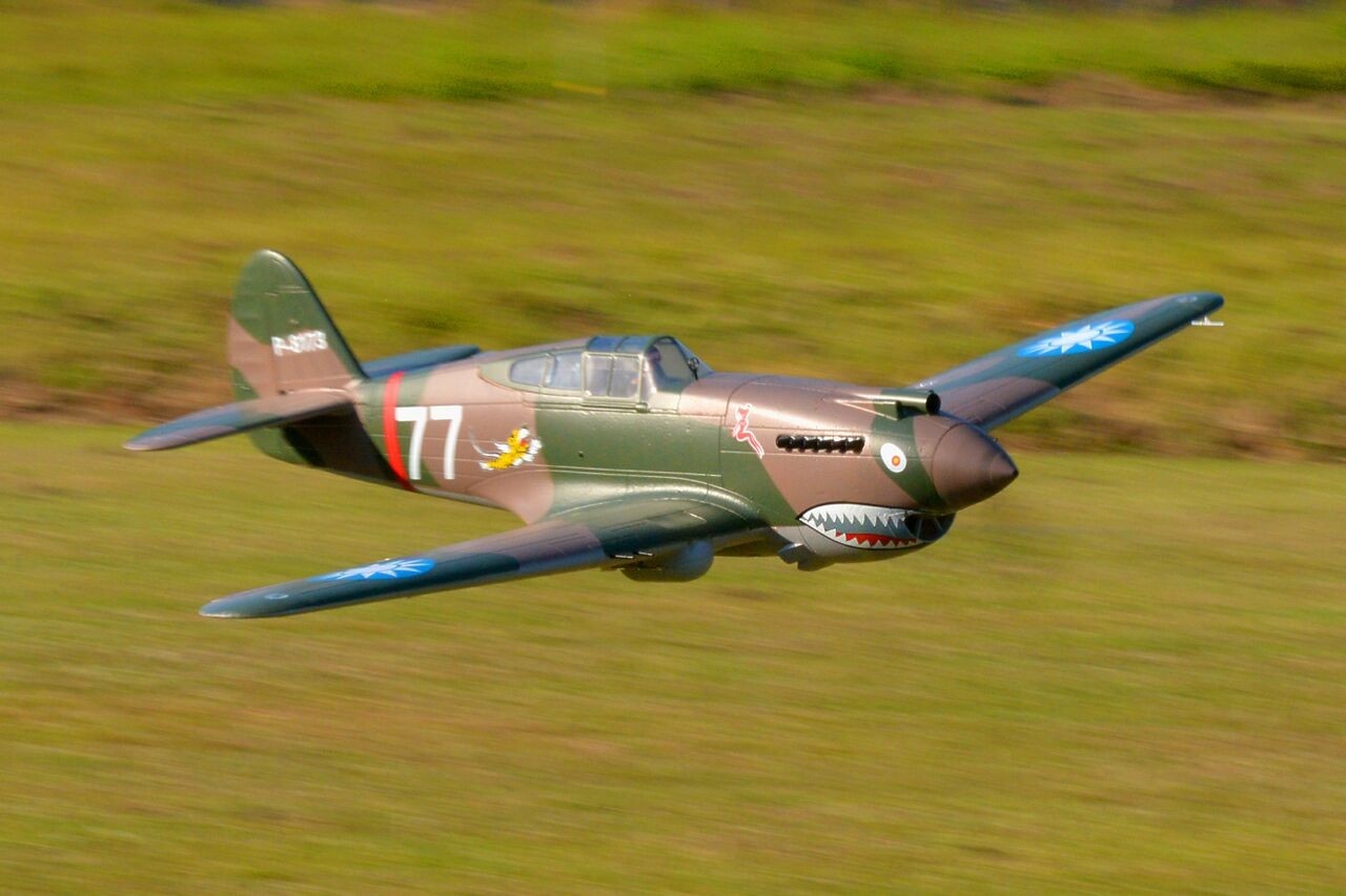 FMS P-40B Curtiss Warhawk Flying Tiger PNP - 140 cm - Combo incl. Reflex Gyro System