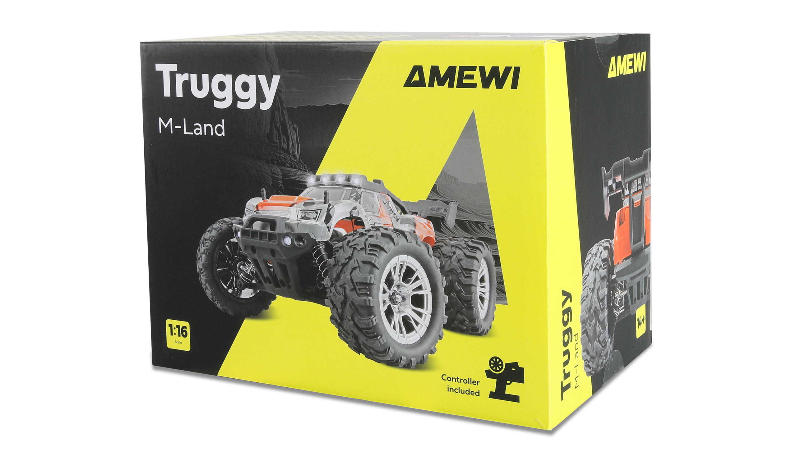 M-Land Truggy 48km/h 4WD 1:16 RTR rot 