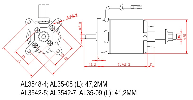 D-Power Brushless Motor AL35-09