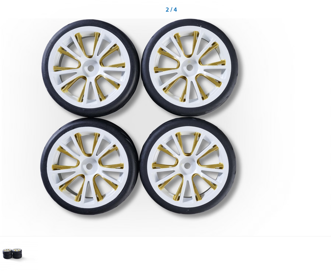 1:10 Räderset M-Design (4) weiß/gold