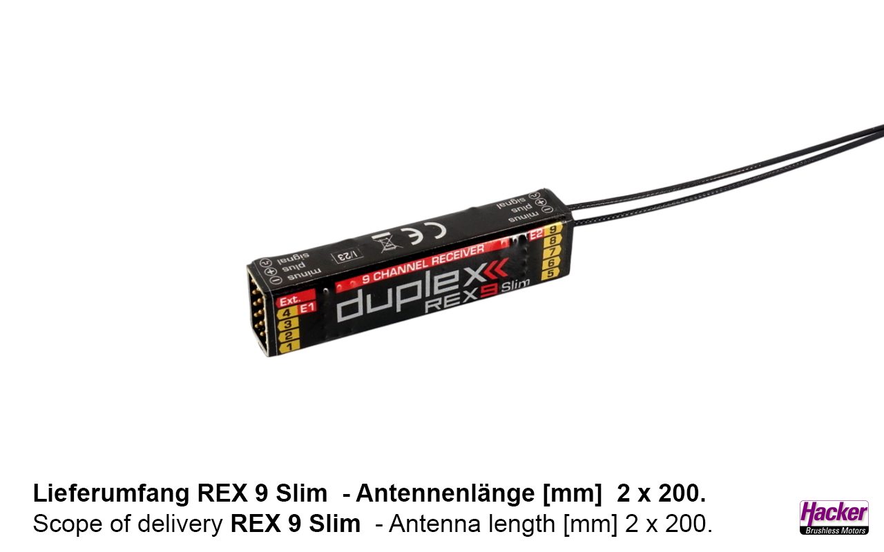  DUPLEX 2.4EX Empfänger REX 9 Slim