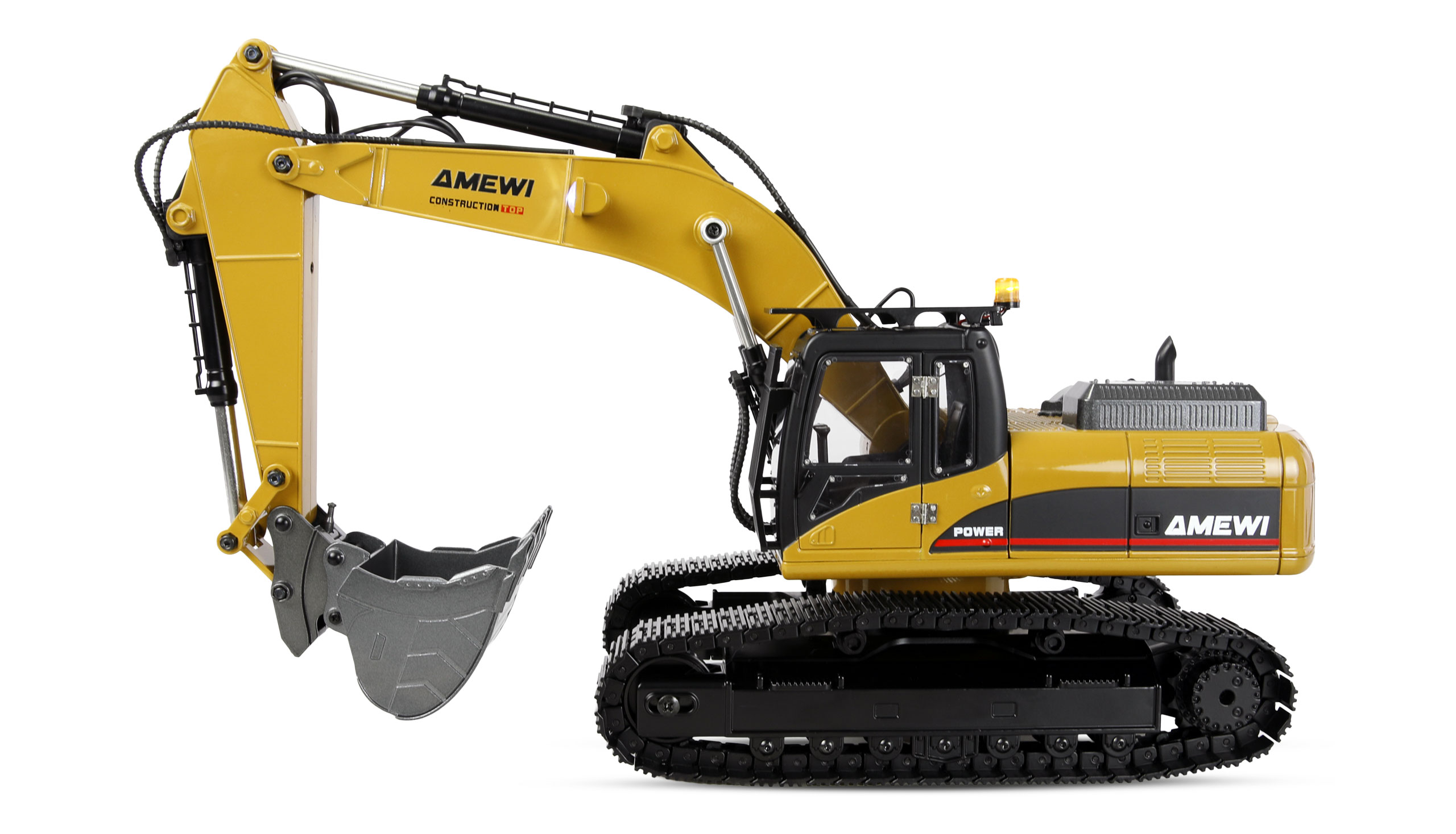 G705E Bagger Metall 1:14 RTR gelb 