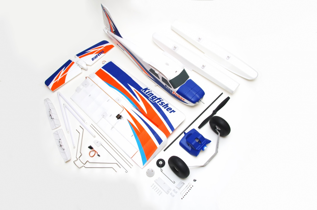 FMS Kingfisher Trainer RTF incl. Schwimmer & Skis - 140 cm Combo incl. Reflex Gyro System