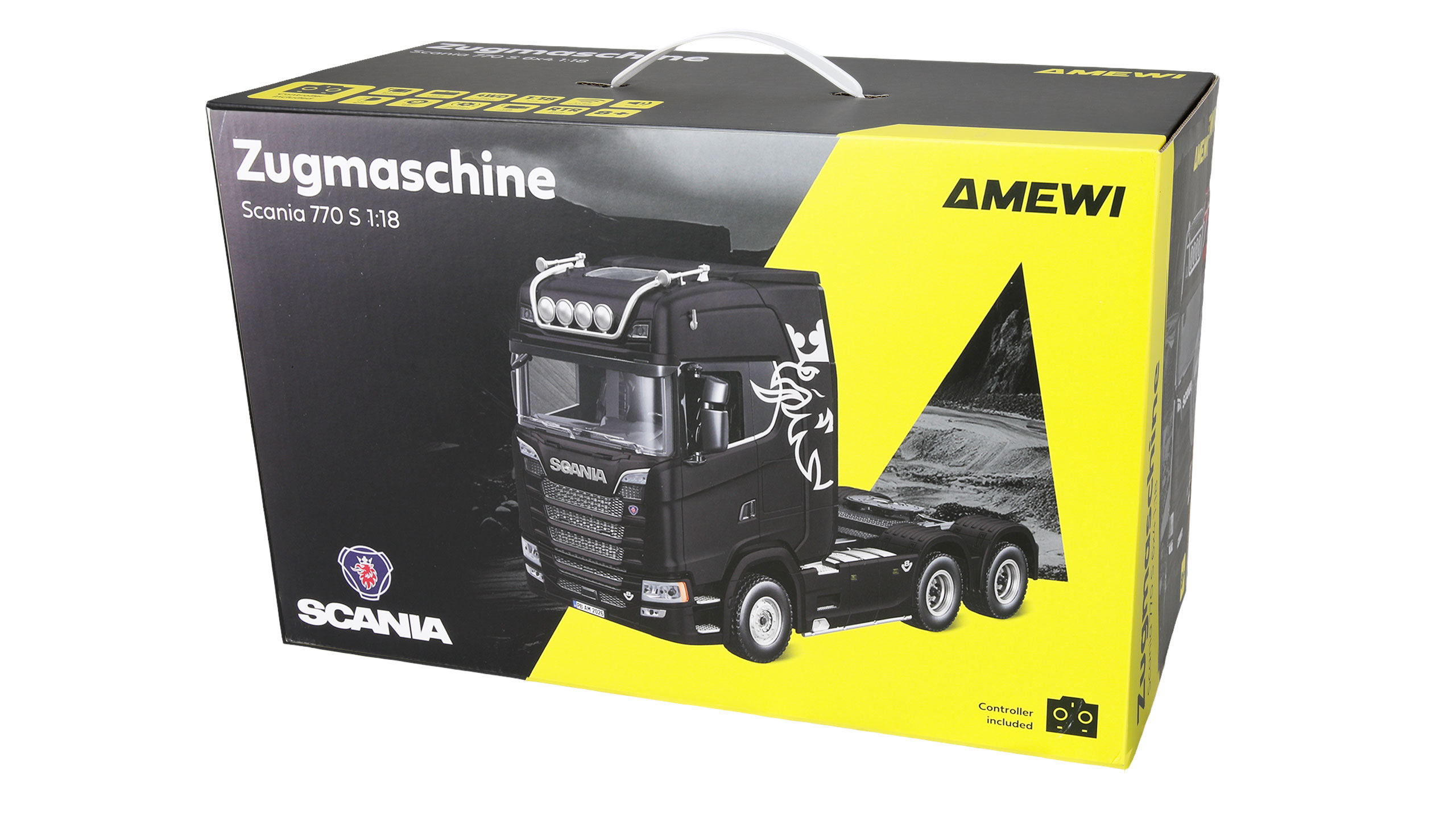 Scania 770 S Zugmaschine 6x4 1:18 RTR schwarz