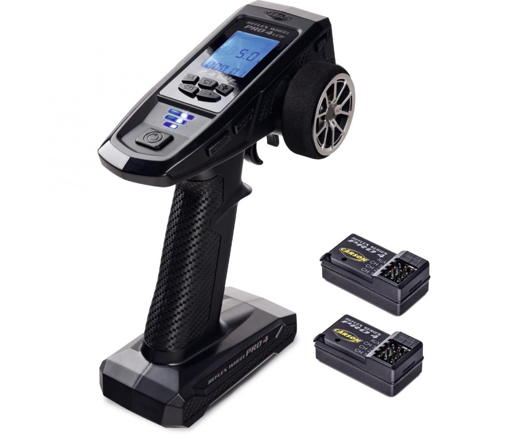 FS 4K Reflex Wheel Pro 4 2.4GHz LCD+2xRX ( 2 x Empfänger )