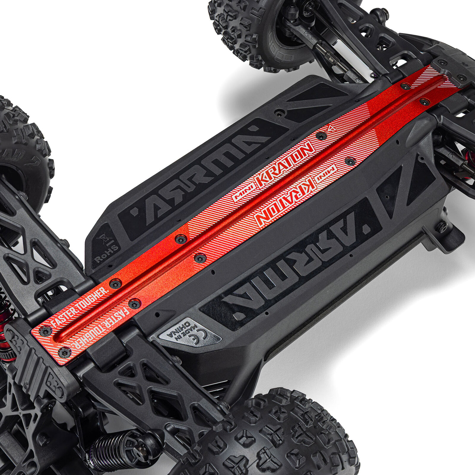 1/16 Mini KRATON 3S DSC 4X4 RTR Brushless Speed Truck, Schwarz/Rot