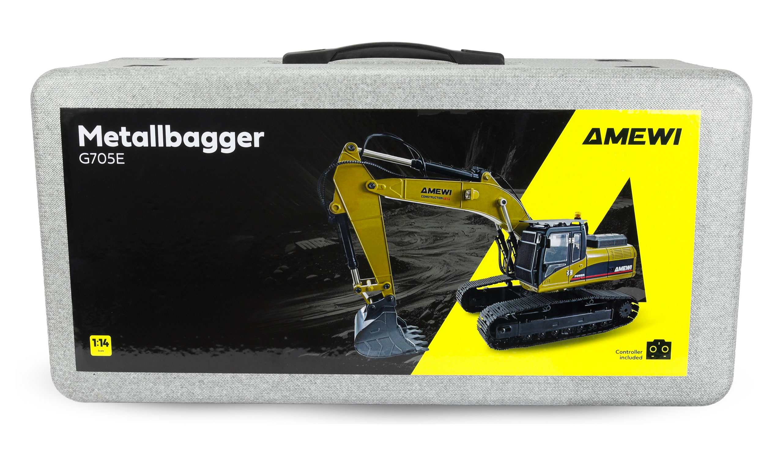 G705E Bagger Metall 1:14 RTR gelb 