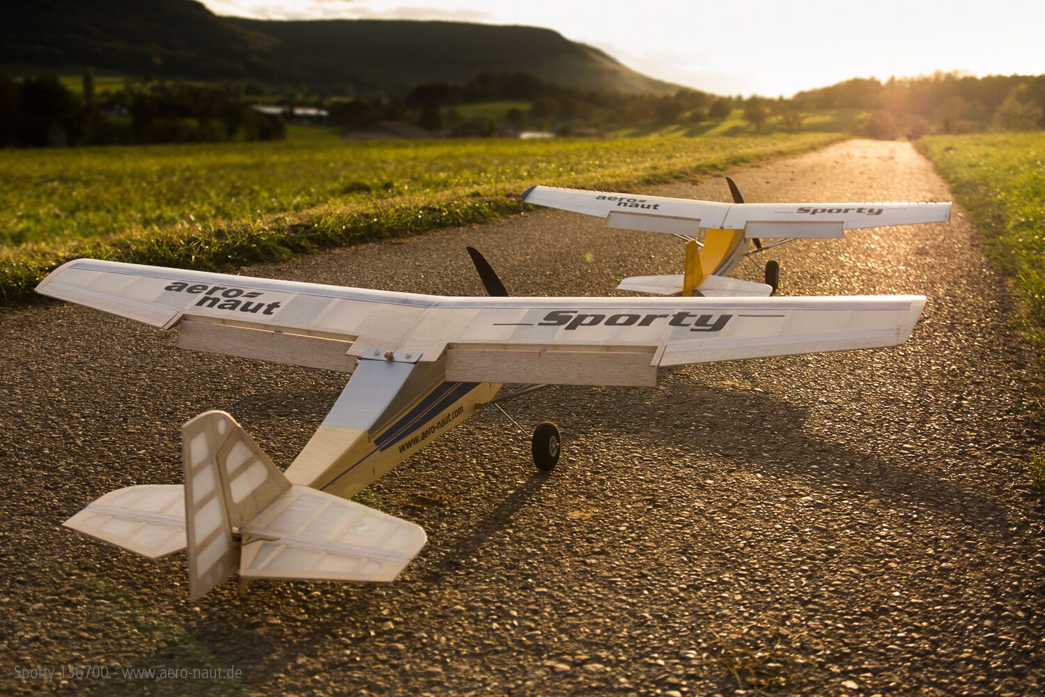 Sporty Querrudertrainer RC Modell Bausatz