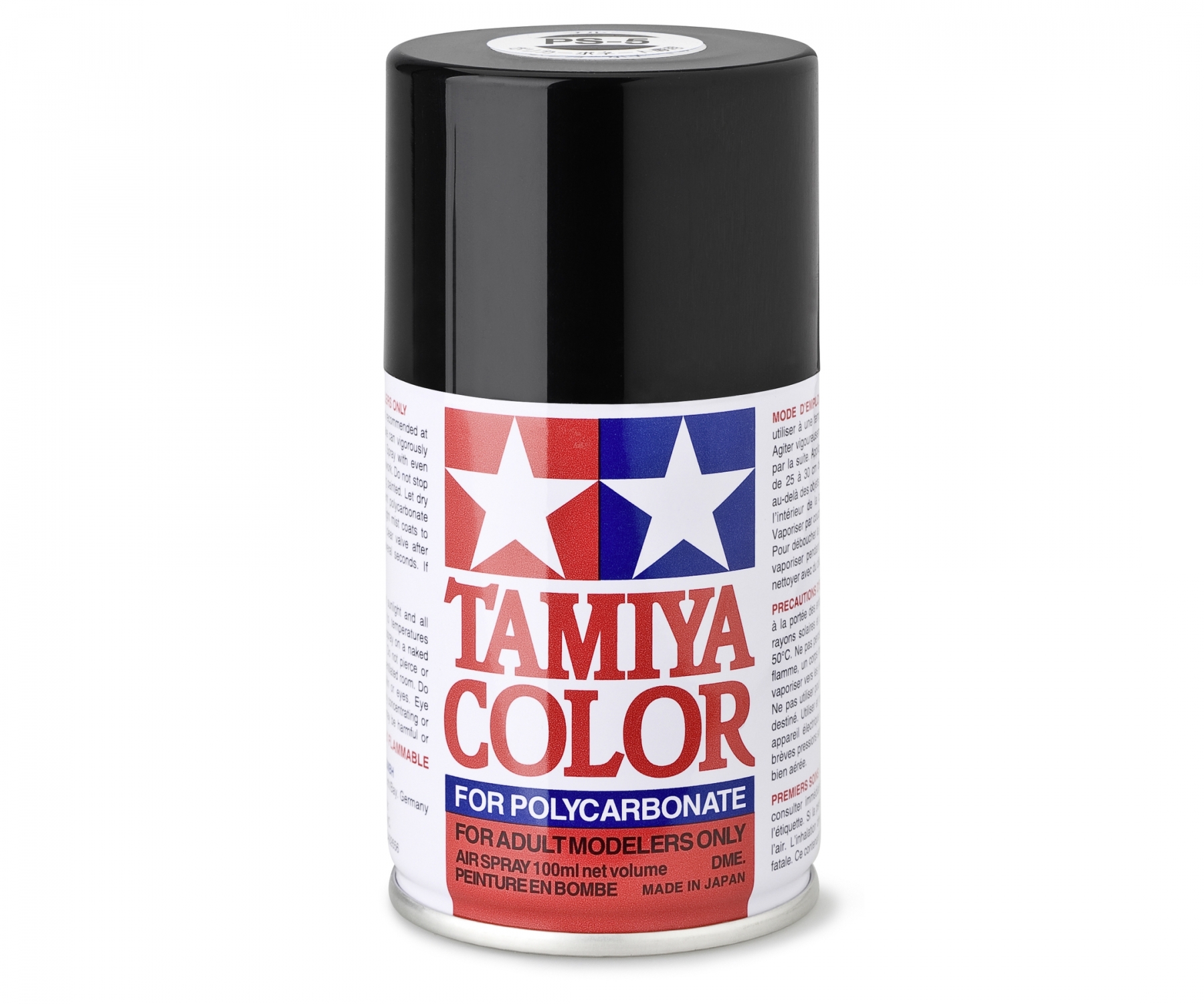 Tamiya Color Lexanspray Schwarz PS-5 100 ml Spraydose (L=109,90€)