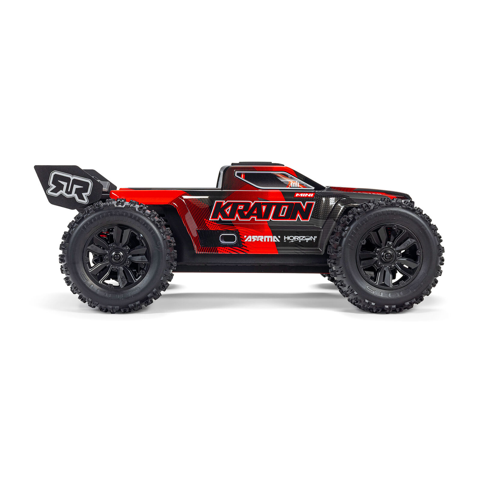 1/16 Mini KRATON 3S DSC 4X4 RTR Brushless Speed Truck, Schwarz/Rot