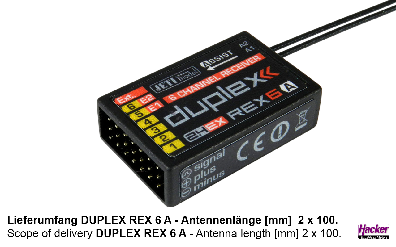 DUPLEX 2.4EX Empfänger REX 6 Assist