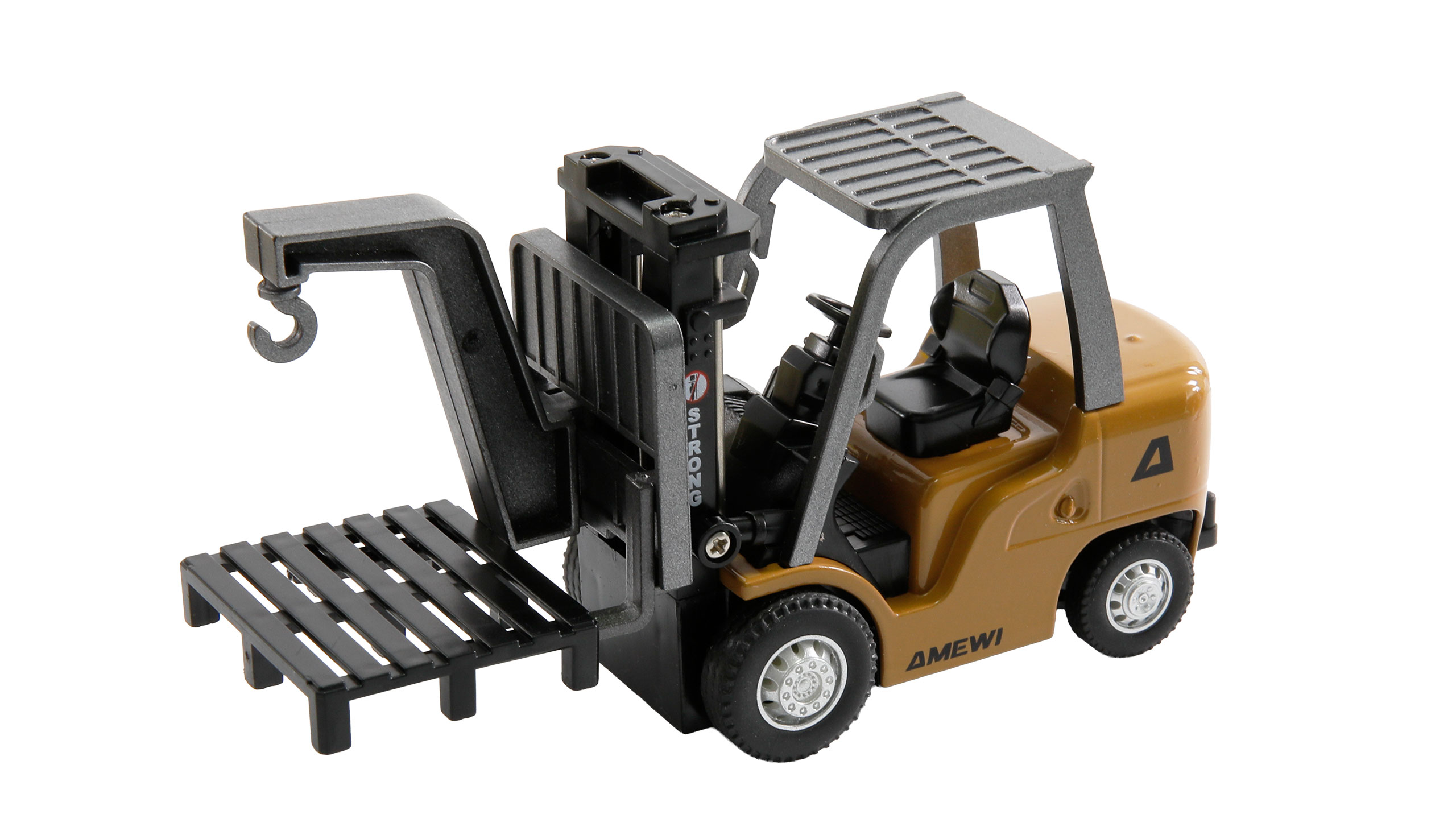 Mini-Gabelstapler aus Metall, mit Anhänger, proportional 8-Kanal 1:64 RTR 