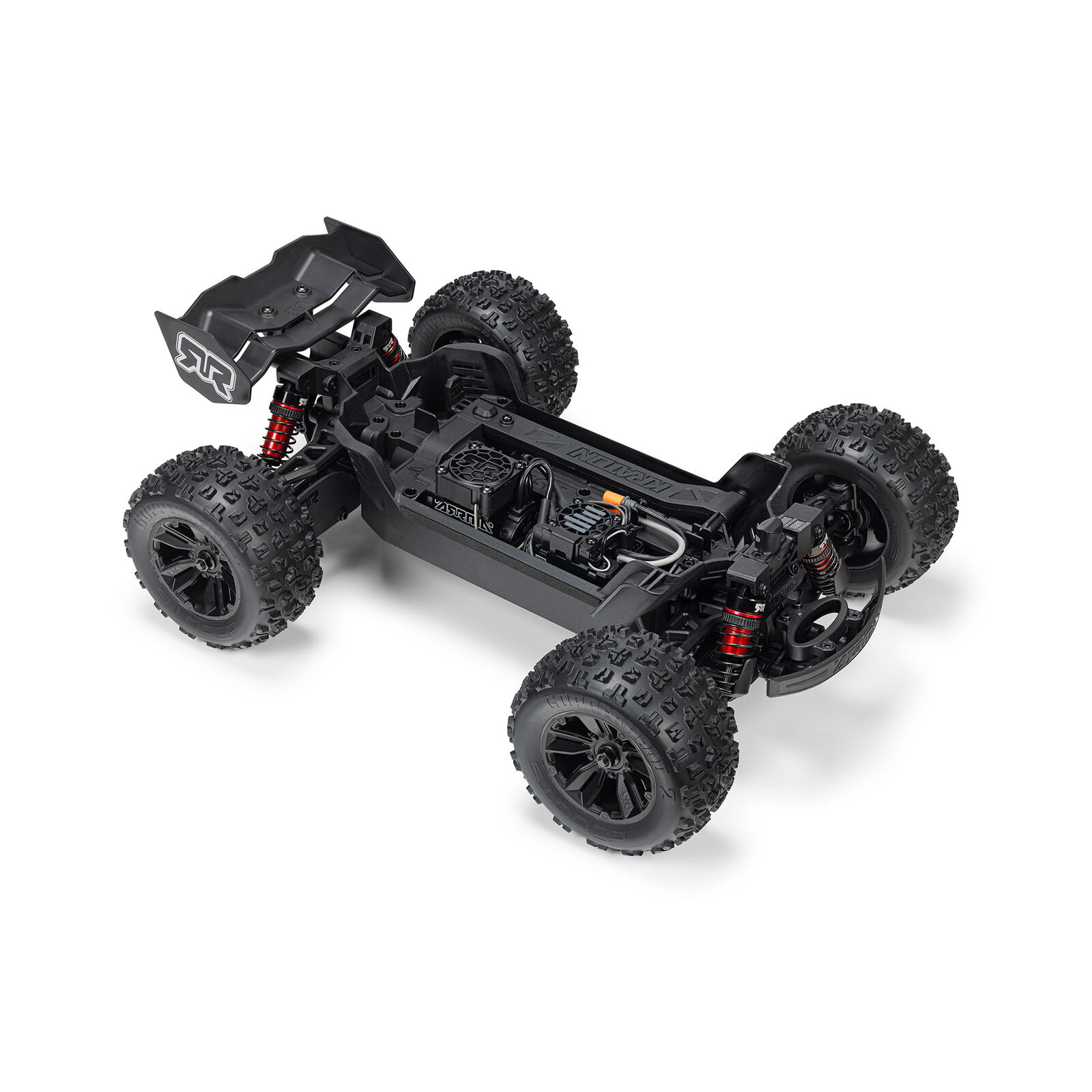 1/16 Mini KRATON 3S DSC 4X4 RTR Brushless Speed Truck, Schwarz/Rot
