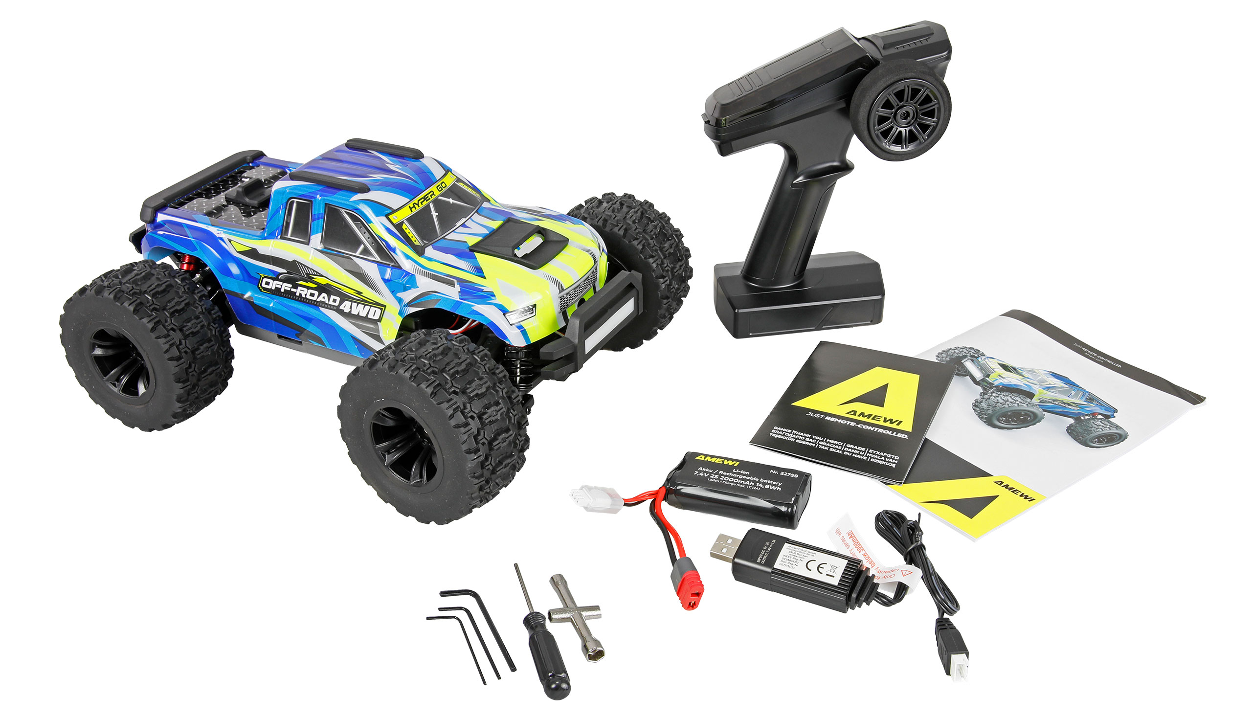 Hyper GO MTX14 Monstertruck brushless 4WD 1:14 RTR