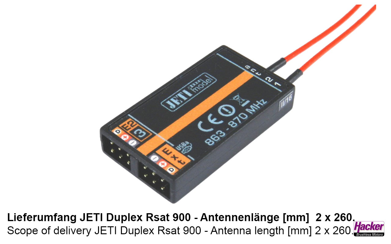 JETI Duplex-Empfänger Rsat 900