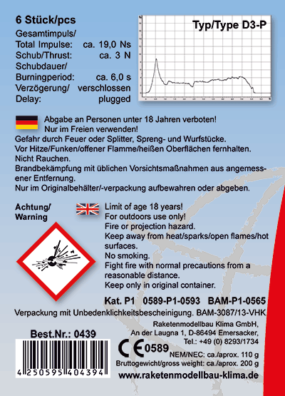 Motor D3-P (6 Stück)