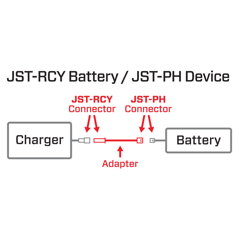 Adapter: JST-RCY Battery / JST-PH Device