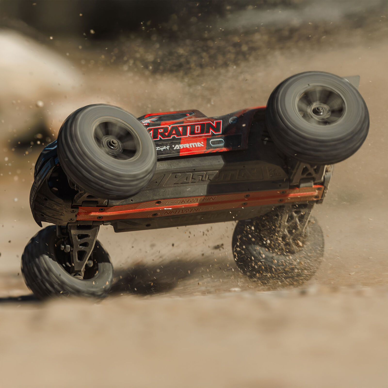 1/16 Mini KRATON 3S DSC 4X4 RTR Brushless Speed Truck, Schwarz/Rot