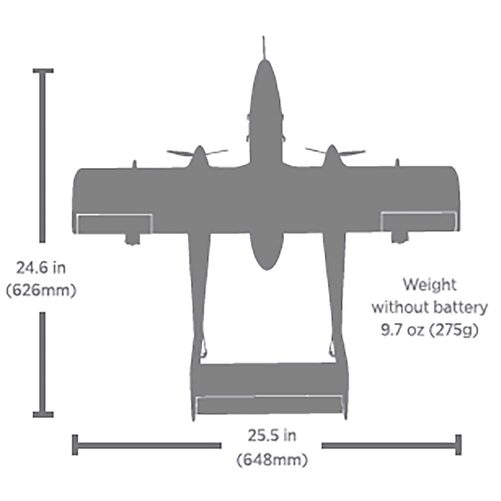 E-flite Micro OV-10 Bronco 645mm BNF Basic with AS3X and SAFE Select