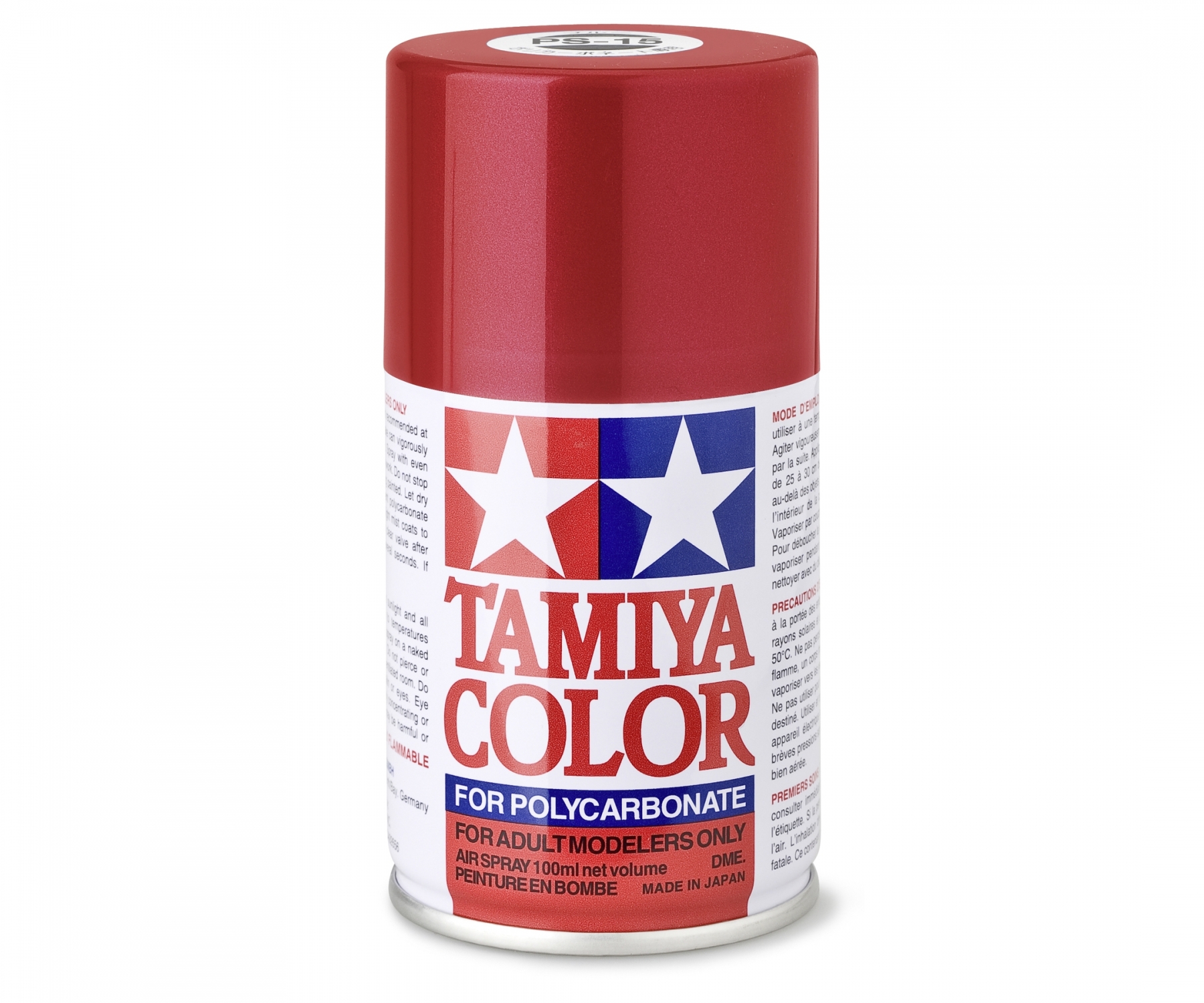 Tamiya Color Lexanspray Rot (metallic) PS-15 100 ml Spraydose (L=109,90€)