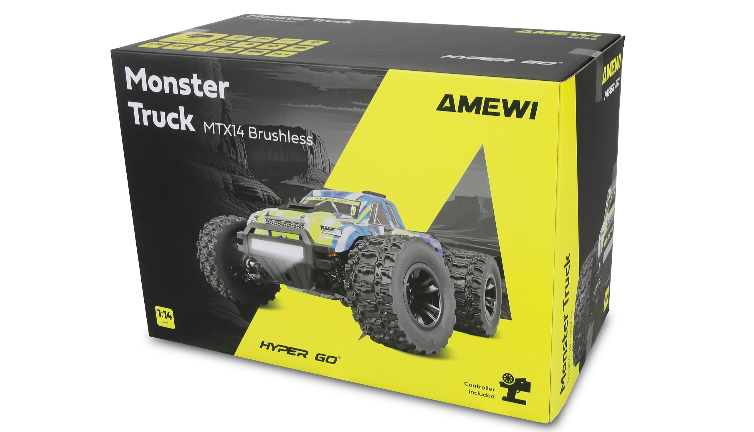 Hyper GO MTX14 Monstertruck brushless 4WD 1:14 RTR
