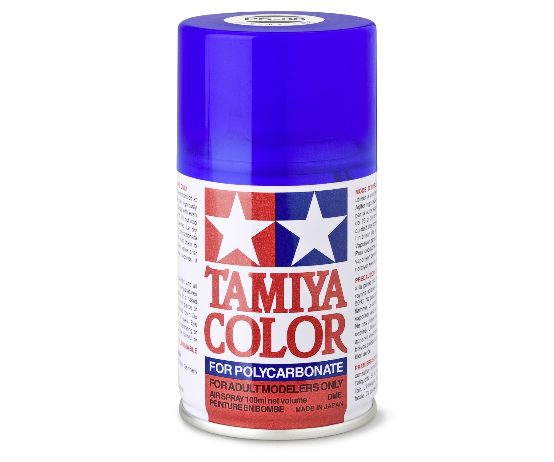 Tamiya Color Lexanspray Blau (translucent) PS-38 100 ml Spraydose (L=109,90€)
