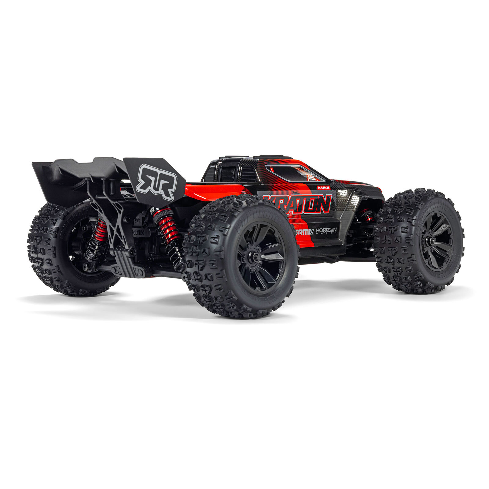 1/16 Mini KRATON 3S DSC 4X4 RTR Brushless Speed Truck, Schwarz/Rot