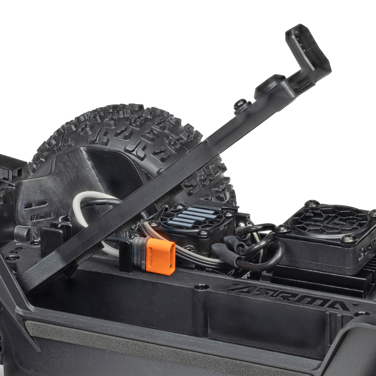 1/16 Mini KRATON 3S DSC 4X4 RTR Brushless Speed Truck, Schwarz/Rot