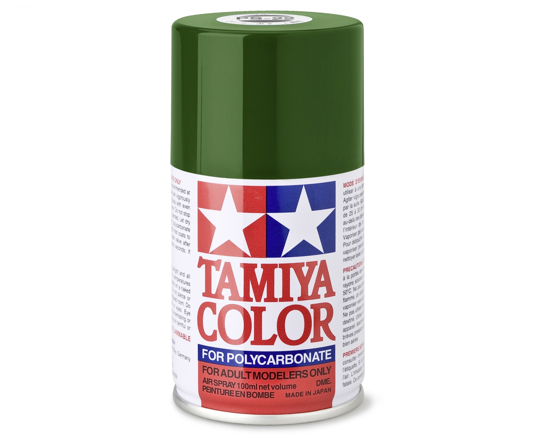 Tamiya Color Lexanspray Racing-Grün PS-22 100 ml Spraydose (L=8109,90€)